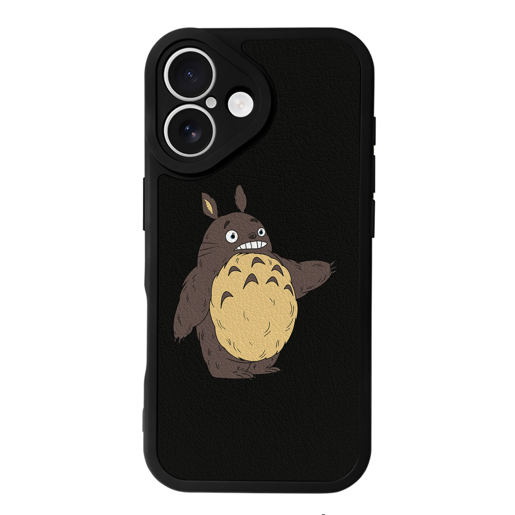 （画像用） となりのトトロ 草壁メイ 草壁サツキ My Neighbor Totoro Satsuki Kusakabe Mei Kusakabe 【iPhone 16シリーズ対応】シリコンスマホケース（レザー調） 材質：シリコン
